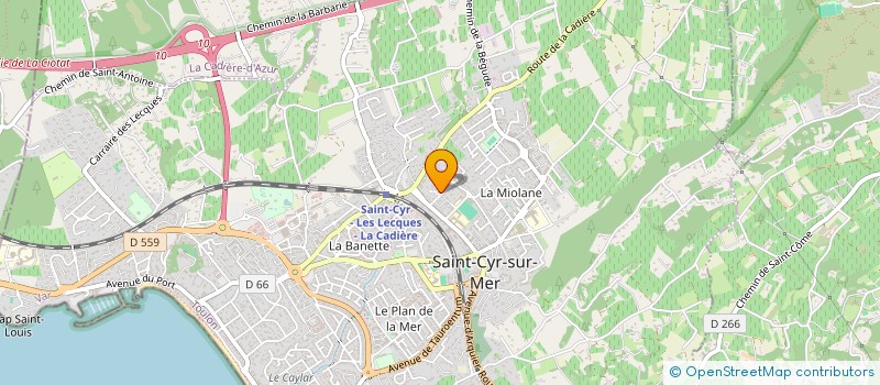 localisation de l'entreprise MADAME SOPHIE DUGUE à SAINT-CYR-SUR-MER