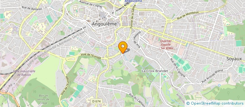 localisation de l'entreprise MADAME SOPHIE DUMAS à ANGOULEME