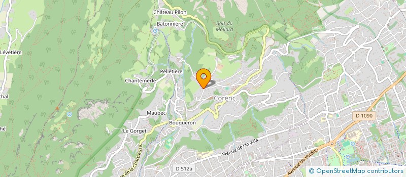 localisation de l'entreprise MADAME SOPHIE DUMAS  CORENC