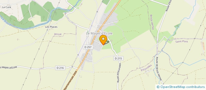 localisation de l'entreprise MADAME SOPHIE DUMAS  LE MAYET-D'ECOLE