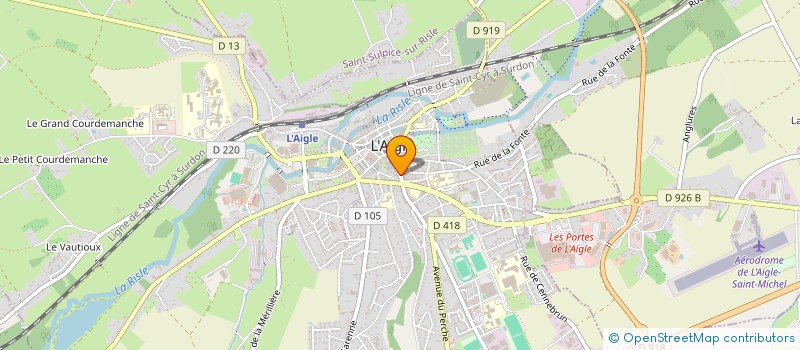 localisation de l'entreprise MADAME SOPHIE DUMONT à L'AIGLE