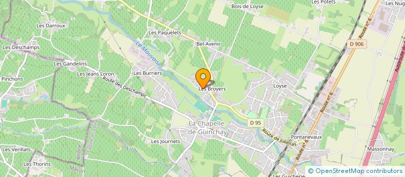 localisation de l'entreprise MADAME SOPHIE DUMONT  LA CHAPELLE-DE-GUINCHAY