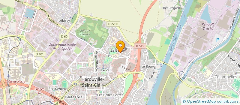 localisation de l'entreprise MADAME SOPHIE DUPONT à HEROUVILLE-SAINT-CLAIR