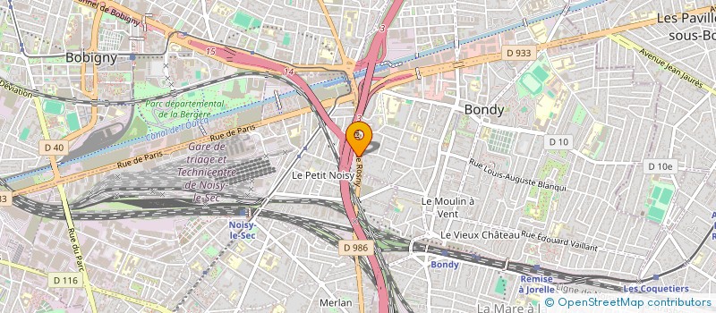 localisation de l'entreprise MADAME SOPHIE DURAES  BONDY