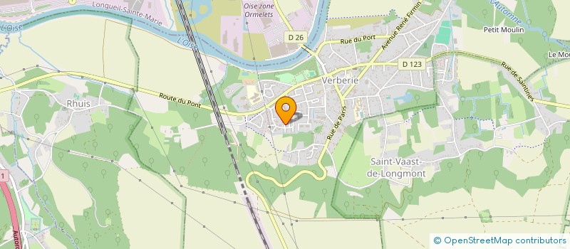 localisation de l'entreprise MADAME SOPHIE DURAN  VERBERIE