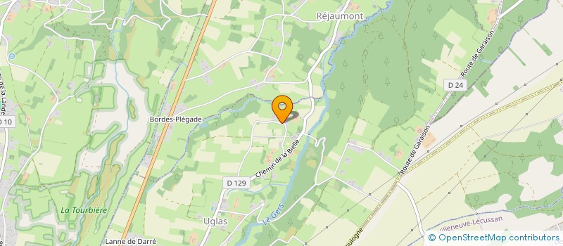 localisation de l'entreprise MADAME SOPHIE DURANDEAU  UGLAS