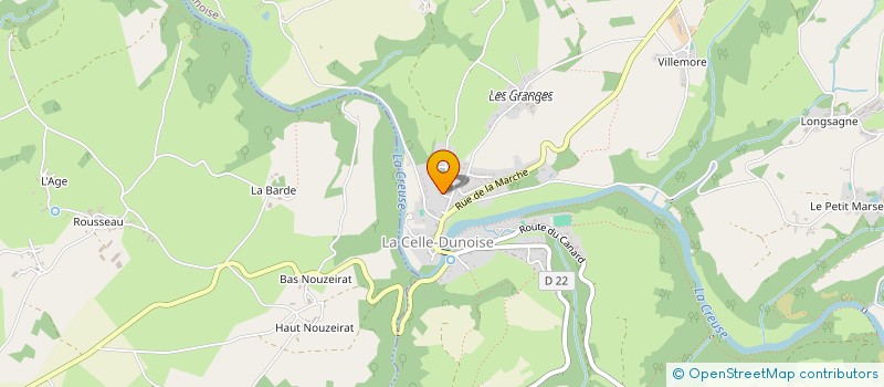 localisation de l'entreprise MADAME SOPHIE DURIN  LA CELLE-DUNOISE
