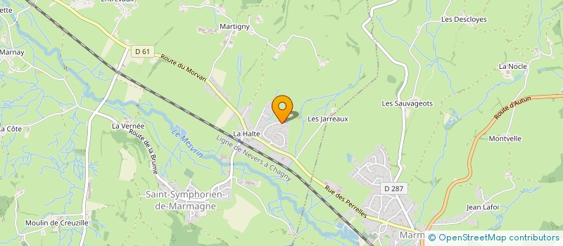 localisation de l'entreprise MADAME SOPHIE DURQUE  SAINT-SYMPHORIEN-DE-MARMAGNE