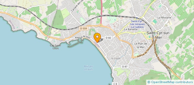 localisation de l'entreprise MADAME SOPHIE DUSSARRAT à SAINT-CYR-SUR-MER