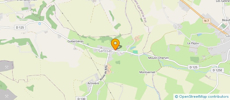 localisation de l'entreprise MADAME SOPHIE DUSSAUSSOY  SANSSAT