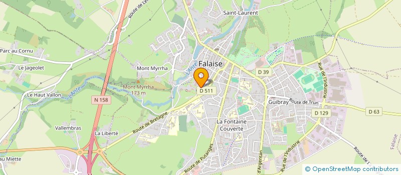 localisation de l'entreprise MADAME SOPHIE DUVAL  FALAISE