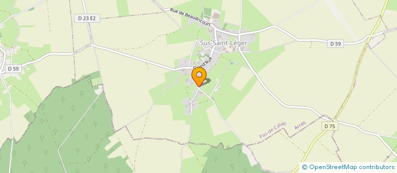 localisation de l'entreprise MADAME SOPHIE DUVAUCHELLE  SUS-SAINT-LEGER