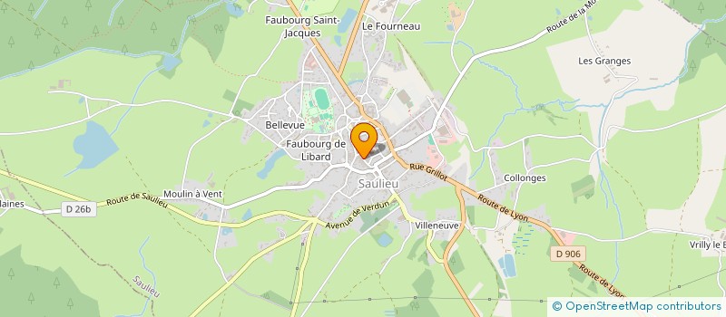localisation de l'entreprise MADAME SOPHIE DUVIGNAUD à SAULIEU