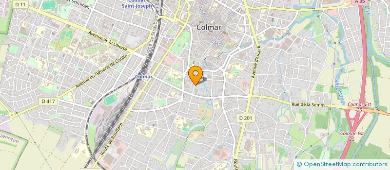 localisation de l'entreprise MADAME SOPHIE EBERWEIN  COLMAR