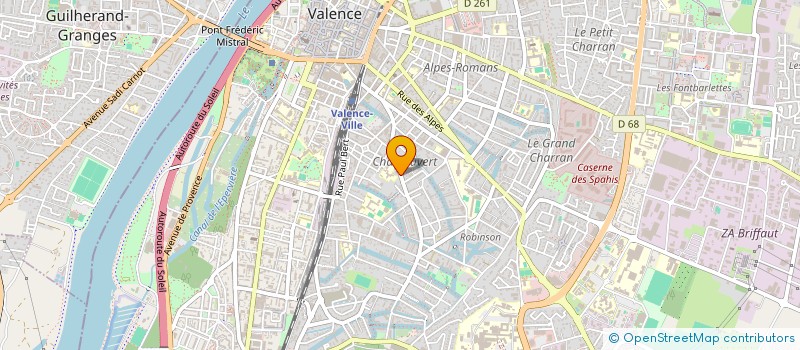 localisation de l'entreprise MADAME SOPHIE ECHILLEY à VALENCE