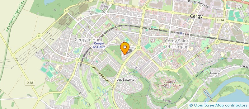 localisation de l'entreprise MADAME SOPHIE EDOUARD  CERGY