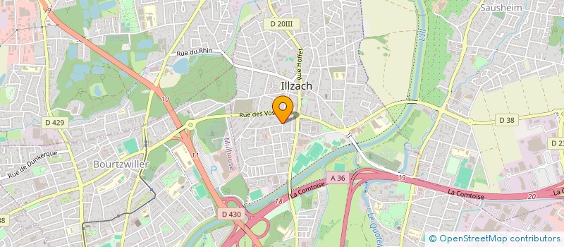 localisation de l'entreprise MADAME SOPHIE EHRET  ILLZACH