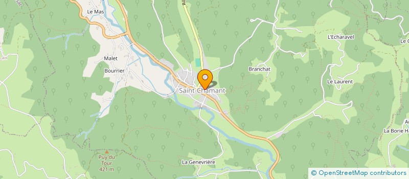 localisation de l'entreprise MADAME SOPHIE ELLUL  SAINT-CHAMANT