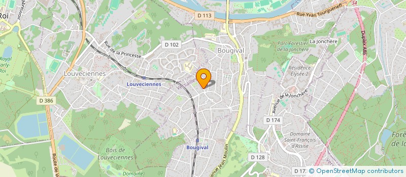 localisation de l'entreprise MADAME SOPHIE ENAUD  BOUGIVAL