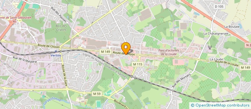 localisation de l'entreprise MADAME SOPHIE ERRARD  VERTOU