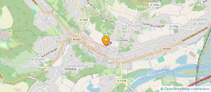 localisation de l'entreprise MADAME SOPHIE FALCHI  SCY-CHAZELLES