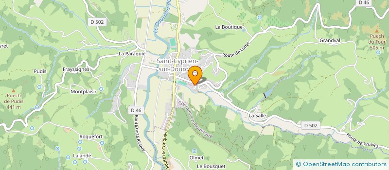 localisation de l'entreprise MADAME SOPHIE FALGUIERES à CONQUES-EN-ROUERGUE