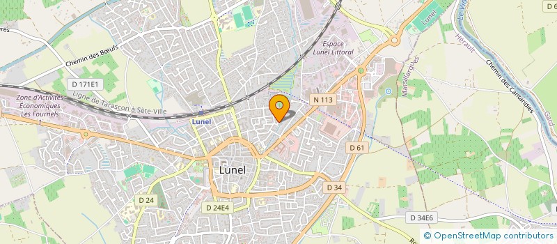 localisation de l'entreprise MADAME SOPHIE FARRUGIA  LUNEL