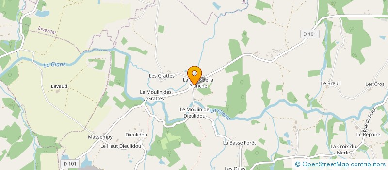 localisation de l'entreprise MADAME SOPHIE FAUTRELLE à ORADOUR-SUR-GLANE