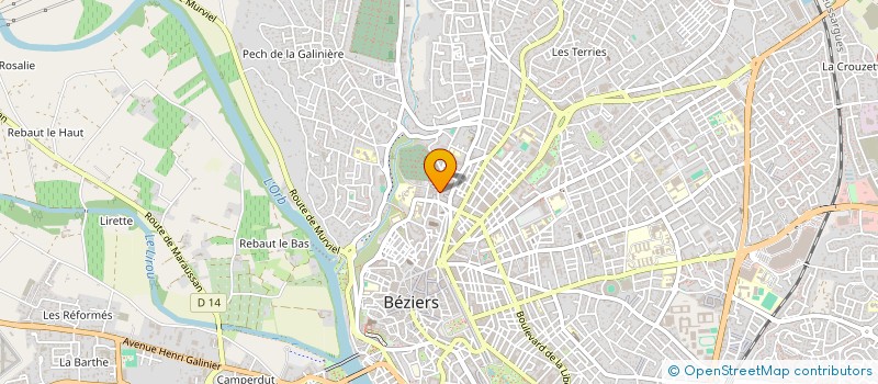 localisation de l'entreprise MADAME SOPHIE FERRAND  BEZIERS