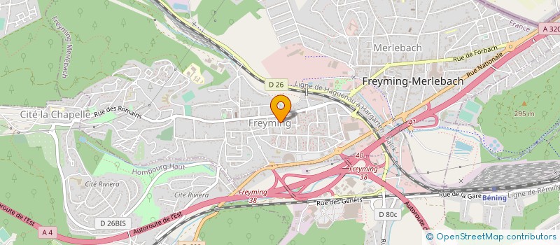 localisation de l'entreprise MADAME SOPHIE FERRIE à FREYMING-MERLEBACH