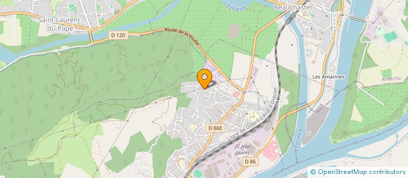 localisation de l'entreprise MADAME SOPHIE FERRIER  LA VOULTE-SUR-RHONE