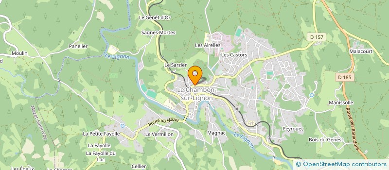 localisation de l'entreprise MADAME SOPHIE FERRIER à LE CHAMBON-SUR-LIGNON