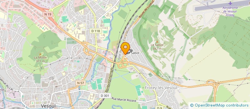 localisation de l'entreprise MADAME SOPHIE FEVRE  FROTEY-LES-VESOUL