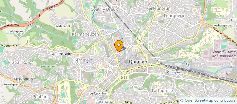 localisation de l'entreprise MADAME SOPHIE FIACRE à QUIMPER