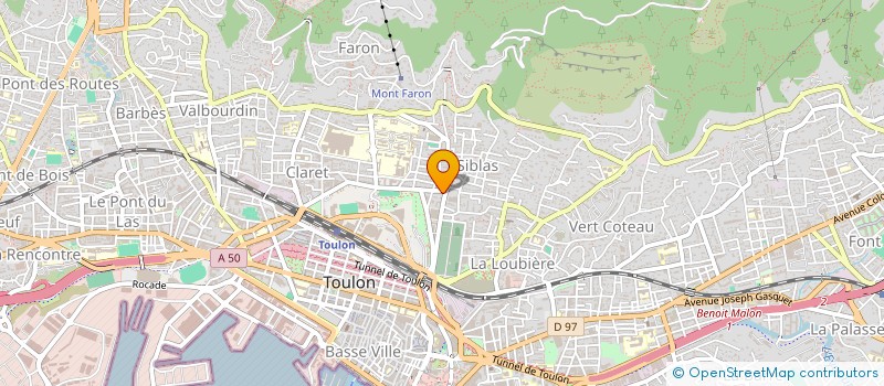 localisation de l'entreprise MADAME SOPHIE FILC  TOULON