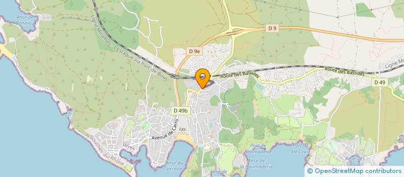 localisation de l'entreprise MADAME SOPHIE FILIPPI à MARTIGUES