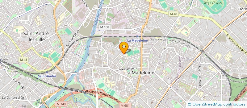 localisation de l'entreprise MADAME SOPHIE FLAMENT à LA MADELEINE