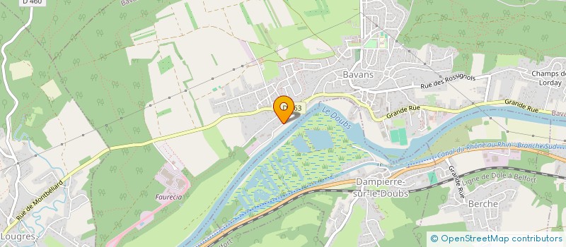 localisation de l'entreprise MADAME SOPHIE FLEURY  BAVANS