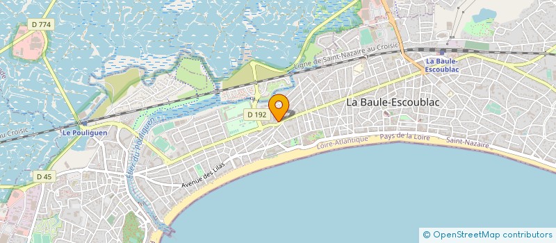 localisation de l'entreprise MADAME SOPHIE FLORANCE à LA BAULE-ESCOUBLAC