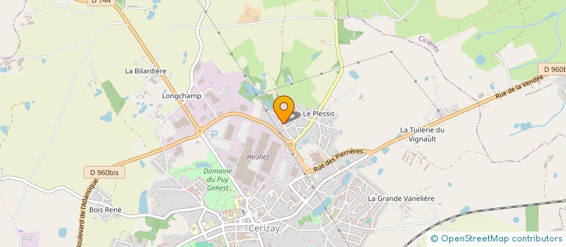 localisation de l'entreprise MADAME SOPHIE FORESTIER à CERIZAY