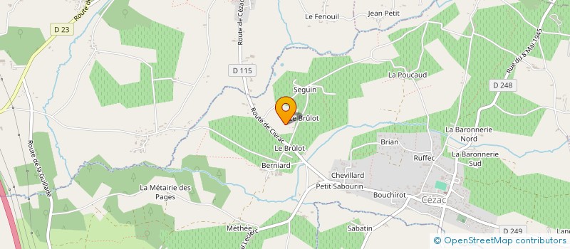 localisation de l'entreprise MADAME SOPHIE FOURMOND  CEZAC