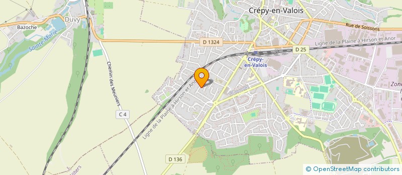 localisation de l'entreprise MADAME SOPHIE FRAIOLI  CREPY-EN-VALOIS