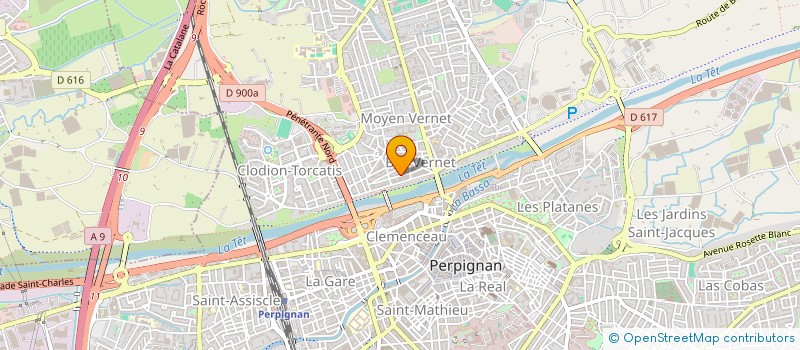 localisation de l'entreprise MADAME SOPHIE FRANCOIS  PERPIGNAN