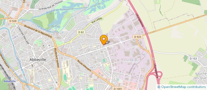 localisation de l'entreprise MADAME SOPHIE FRANCOIS  ABBEVILLE