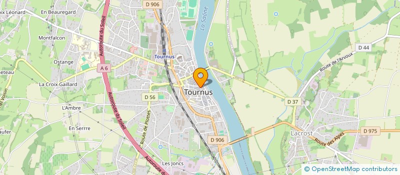 localisation de l'entreprise MADAME SOPHIE FRANZIL  TOURNUS