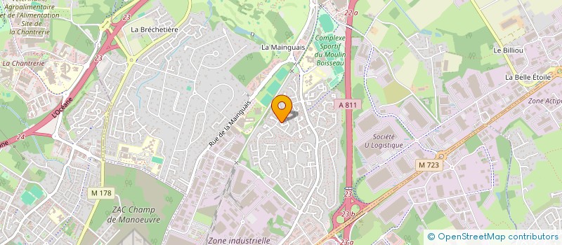 localisation de l'entreprise MADAME SOPHIE FRESNEAU à CARQUEFOU