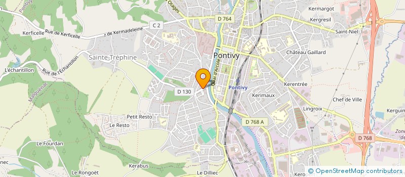 localisation de l'entreprise MADAME SOPHIE FROMENTIN  PONTIVY