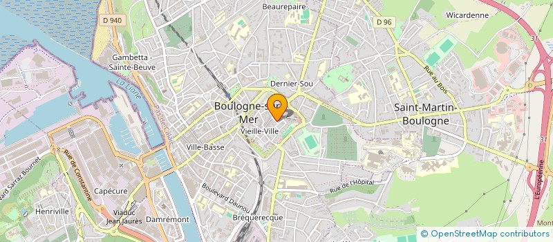 localisation de l'entreprise MADAME SOPHIE FROMONT à BOULOGNE-SUR-MER