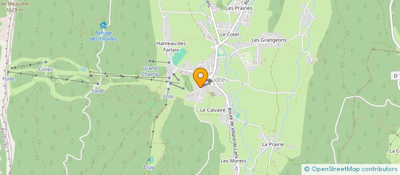 localisation de l'entreprise MADAME SOPHIE FUENTES  AUTRANS-MEAUDRE EN VERCORS