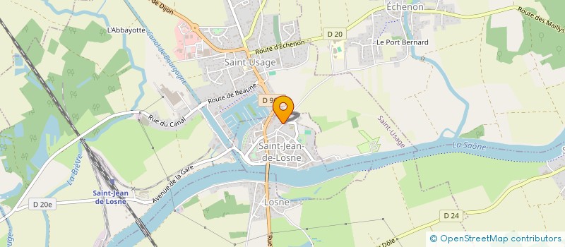 localisation de l'entreprise MADAME SOPHIE GABET  SAINT-JEAN-DE-LOSNE